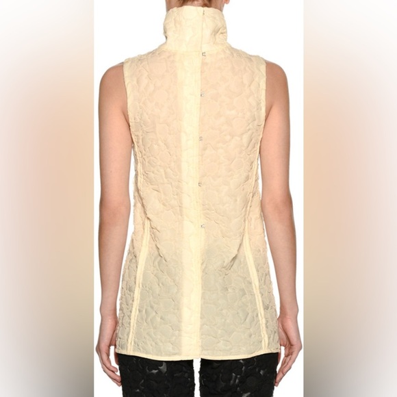NWT Marni 3D Floral Turtleneck Sleeveless Top Pale Yellow IT 40 (US 4) - Picture 2 of 14